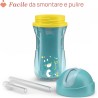 Tazza Sport 14M+ Chicco con Cannuccia Flessibile Azzurro