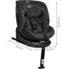 Seggiolino Auto Denver Girevole 360° i-Size 40-150 cm Grigio Scuro