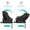 Seggiolino Auto Denver Girevole 360° i-Size 40-150 cm Grigio Scuro