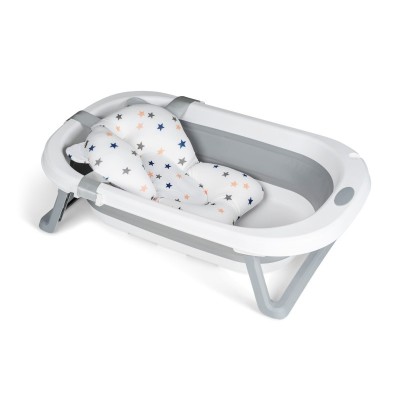Vaschetta Pieghevole Flex Grigia con Cuscino Riduttore Stelle