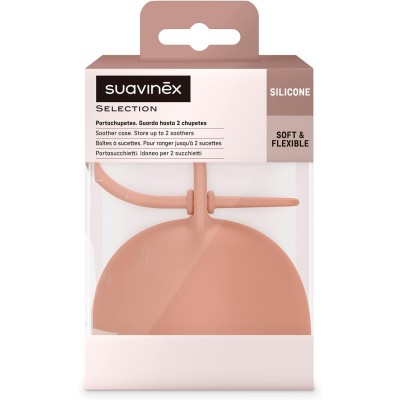 Scatolina Porta Succhietto Suavinex Silicone Orange Sunset