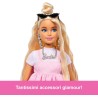 Barbie Deluxe Style N.3 con Abito Barbiecore Rosa Pastello e Capelli Biondi