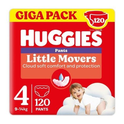 Huggies Pannolini Little Movers Mutandina TG4 - 120 Pannolini
