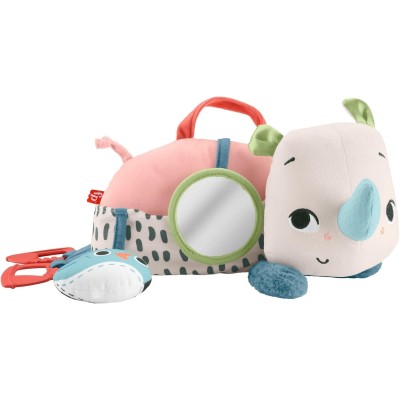 Baby Rino Giochi sul Pancino di Fisher-Price - Peluche Sensoriale per Neonati
