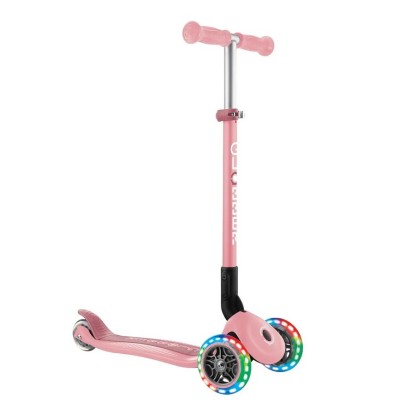 Monopattino Globber Primo Foldable con Luci Rosa Pastello