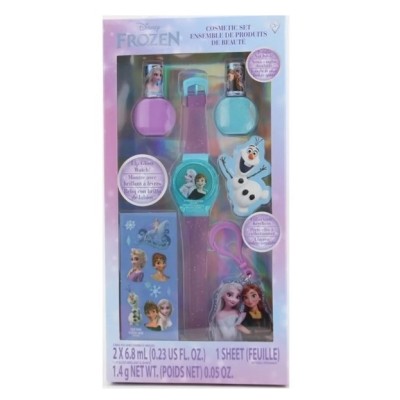 Set Orologio Frozen con Nail Art e Lip Gloss