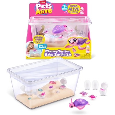 ZURU Pets Alive - Tartaruga Mamma e Cuccioli a Sorpresa