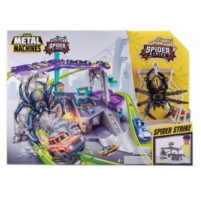 Pista Metal Machines Spider Strike di ZURU - Garage e Pista di 2 Metri