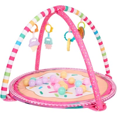Kikkaboo Tappeto da Gioco Marshmallow con 30 Palline Colorate