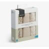 Set di 3 Mussole Swaddle 75x75 cm Secret Garden Beige