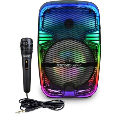 Cassa Acustica Wireless con Microfono Dinamico e Luci RGB