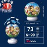 Ravensburger Palla Puzzle 3D 72 pezzi - Lampada Notturna Paw Patrol