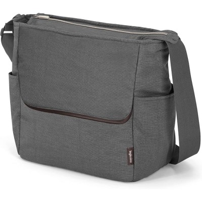 Borsa Aptica a tracolla in velluto grigio Inglesina