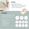 Borsa da Toilette per Neonati x @babyatoutprix - Curl White