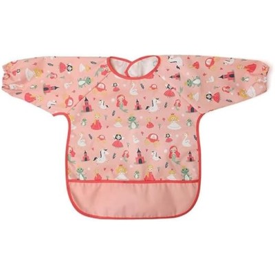 Bavaglino Impermeabile con Maniche Lunghe Kiokids Rosa