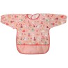 Bavaglino Impermeabile con Maniche Lunghe Kiokids Rosa