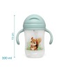 Tazza di Apprendimento Scoiattolo con Manici in Colore Salvia da 300ml
