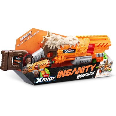 X-Shot Insanity HorrorFire Doomsday - Blaster a Freccette con Lama Rotante