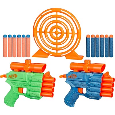 Nerf Elite 2.0 Face Off Target Set - Blaster e Bersaglio per Giochi all'Aperto