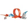 Hot Wheels Pista Acrobazie nel Loop con Lanciatore Doppio e Macchinina, GTV13