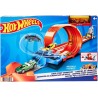 Hot Wheels Pista Acrobazie nel Loop con Lanciatore Doppio e Macchinina, GTV13