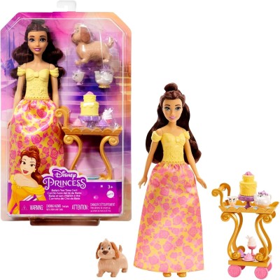 Set da Tè della Principessa Belle con Bambola e Accessori Scintillanti