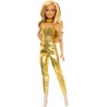 Barbie Fashionistas Edizione 65° Anniversario con Tuta Dorata e Accessori