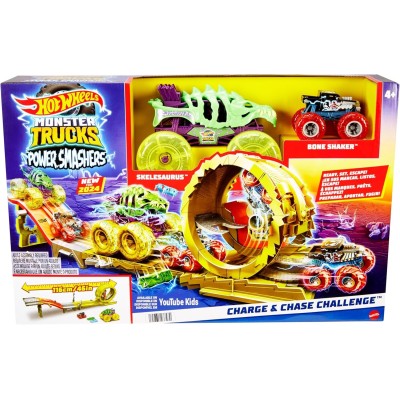 Hot Wheels Monster Trucks - Sfida, Carica e Insegui