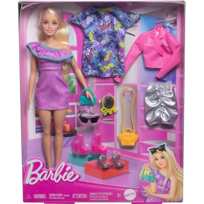 Barbie Fashionistas con Abiti e Accessori - Collezione alla Moda