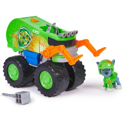 Paw Patrol Rescue Wheels – Camion di Rocky con Personaggio e Lanciamissili