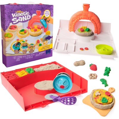 Kinetic Sand SquishPizza: Set di Gioco Creativo per Piccoli Chef