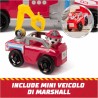 PAW Patrol Fire Rescue – Camion dei Pompieri con Marshall, Luci, Suoni e Lanciatore Rapido, 3+ Anni