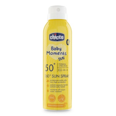 Chicco Baby Moments Sun Spray SPF50+ 150ml - Protezione Solare per Bambini