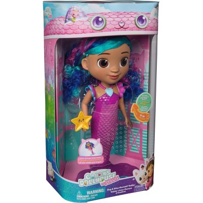 Gabby's Dollhouse: Sirena Gabby Interattiva con Luci e Suoni