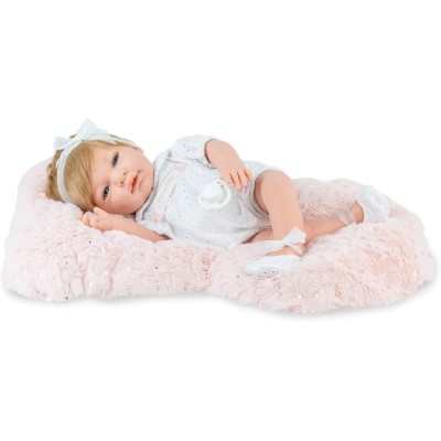 Bambola Sweet Baby Star 42 cm con ciuccio e copertina