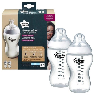 Biberon Tommee Tippee Closer to Nature 340ml Flusso Medio 3m+
