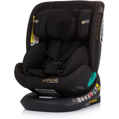 Chipolino Seggiolino Auto Supreme i-Size 40-150 cm Isofix 360° Obsidian
