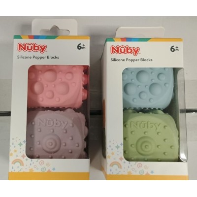 NUBY Blocchi Popper | Gioco Educativo per Bambini +6M