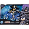 DC x Sonic Shadow nei panni di Batman con Batcycle
