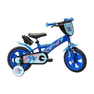Bicicletta 12" Disney Stitch Blu per Bambini