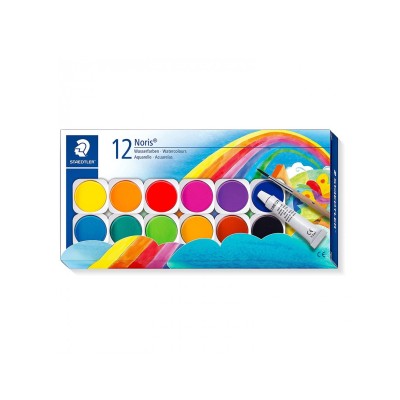Set di 12 Acquerelli Staedtler con Pennello