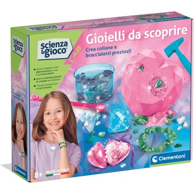 Clementoni Scienza e Gioco Gioielli da Scoprire – Kit Creativo per Piccoli Gioiellieri