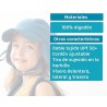 KioKids Cappello con Protezione UPF 50+ Blu 6 Mesi