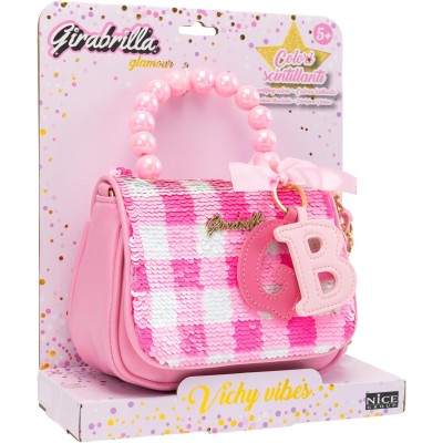 Girabrilla Glamour Borsetta Vichy Vibes con Paillettes Reversibili