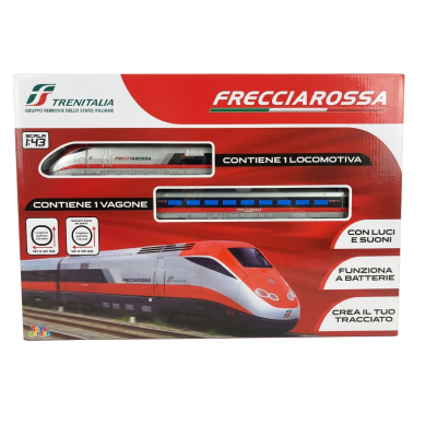 Treno Frecciarossa ETR 500 Scala 1:43 - Modellino con Luci e Suoni