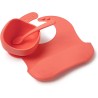 Muchmellow Set Pappa: Ciotola, Cucchiaio e Bavaglino Arancione