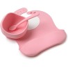 Muchmellow Set Pappa Rosa: Ciotola, Cucchiaio e Bavaglino