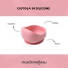 Muchmellow Set Pappa Rosa: Ciotola, Cucchiaio e Bavaglino
