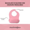 Muchmellow Set Pappa Rosa: Ciotola, Cucchiaio e Bavaglino