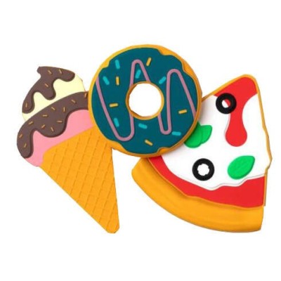 Massaggiagengive Muchmellow: Gelato, Donut e Pizza - Set da 3 Pezzi